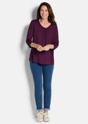 GOLDNER T-Shirt Viskose-Oberteil mit Halbarm Feminines günstig online kaufen