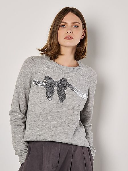 Apricot Strickpullover Pullover mit Schleife, mit günstig online kaufen