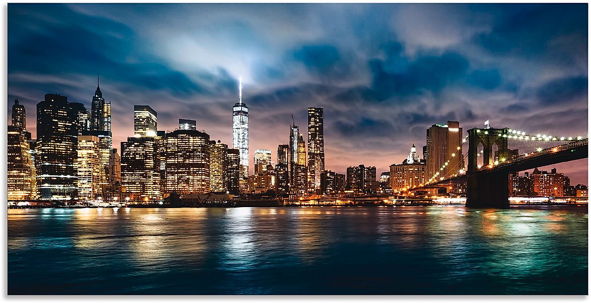 Artland Wandbild »Sonnenaufgang über Manhattan«, Amerika, (1 St.), als Alub günstig online kaufen