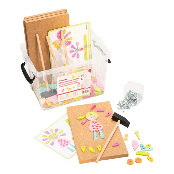 Betzold Lernspielzeug Hämmerchenspiel-Set – Kreatives Nagelspiel günstig online kaufen