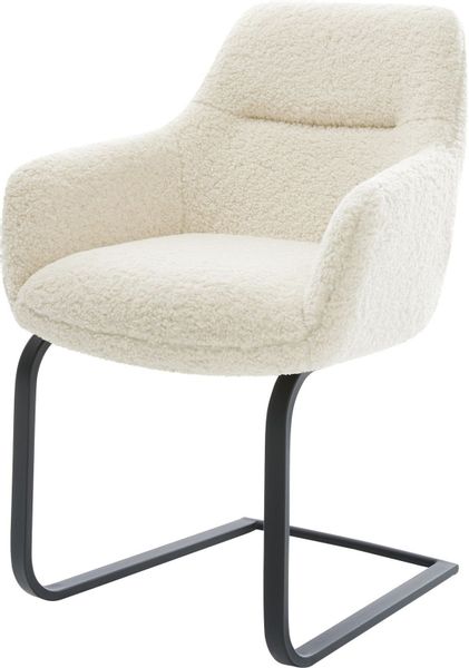 DELIFE Polsterstuhl Pejo-Flex, Freischwinger flach Schwarz günstig online kaufen