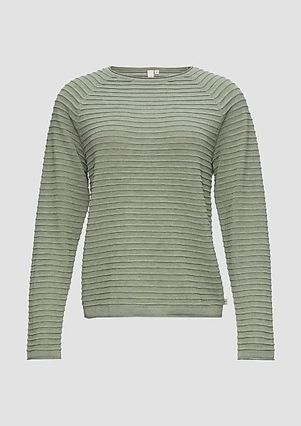 QS Strickpullover Pullover mit Strukturmuster aus günstig online kaufen
