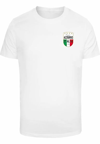 MisterTee T-Shirt "MisterTee Azurro Italia Crest Tee" 1 Stk. tlg. günstig online kaufen
