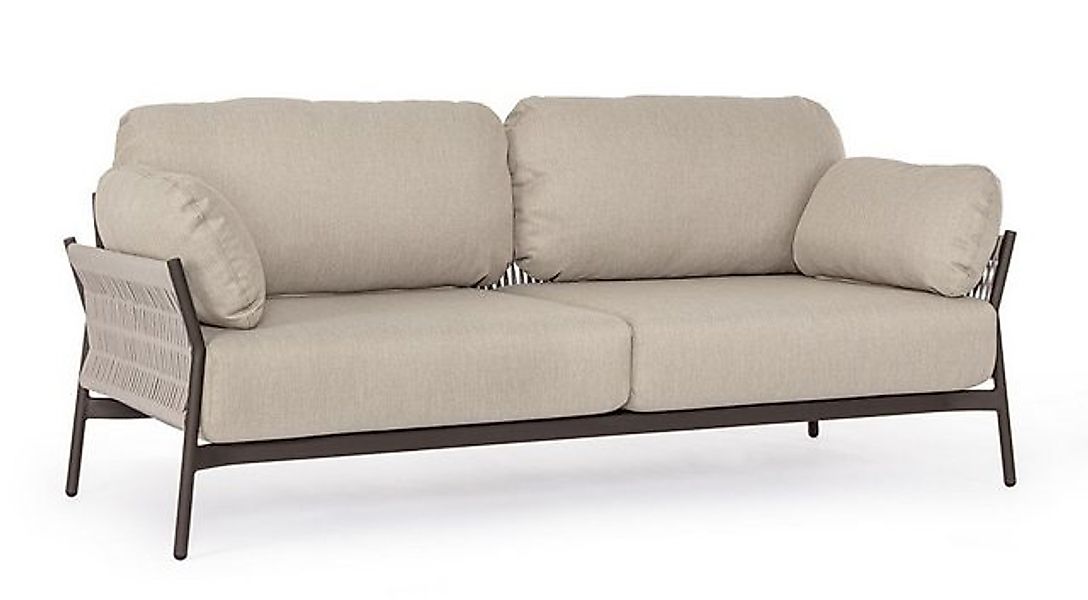 Bizzotto Gartensofa Pardis aus Aluminium, Raven günstig online kaufen