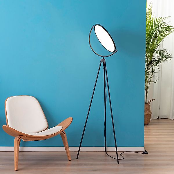 HOMCOM Stehlampe LED 350 Grad verstellbare Standlampe, industrielle Stehleu günstig online kaufen
