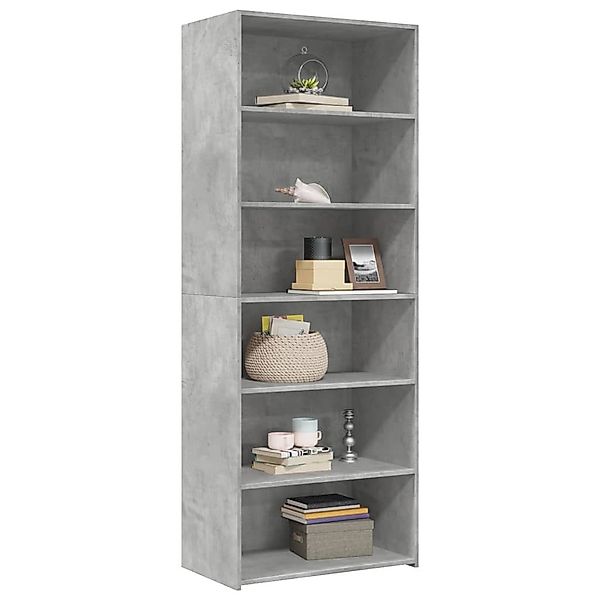 vidaXL Highboard Highboard Betongrau 70x41x185 cm günstig online kaufen