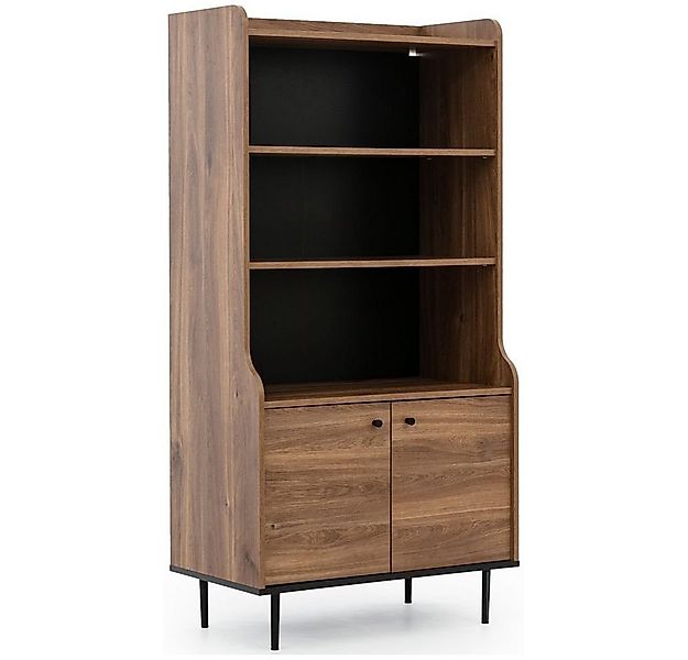 Lomadox Regal VAREDO-132, Eiche Nb. Wohnzimmer Möbel im modernen Vintage De günstig online kaufen