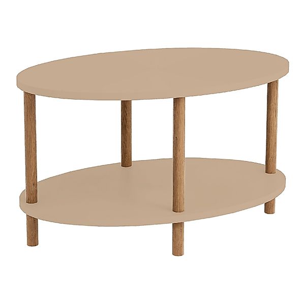 en.casa Couchtisch, »Højreby« oval Beine aus günstig online kaufen