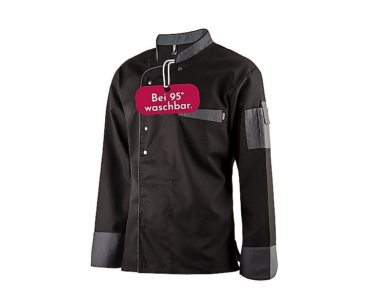 Clinotest Kochjacke langarm - 95 Grad waschbare, kochfeste Kochjacken ohne günstig online kaufen