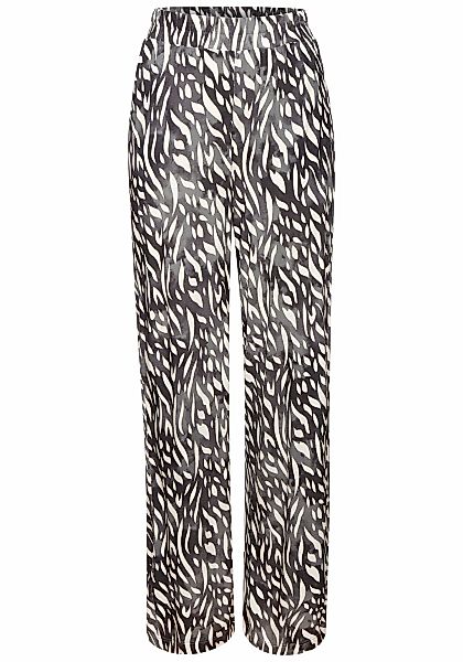 LASCANA Palazzohose, aus Viskosejersey, Schlupfhose mit Alloverprint und Ta günstig online kaufen