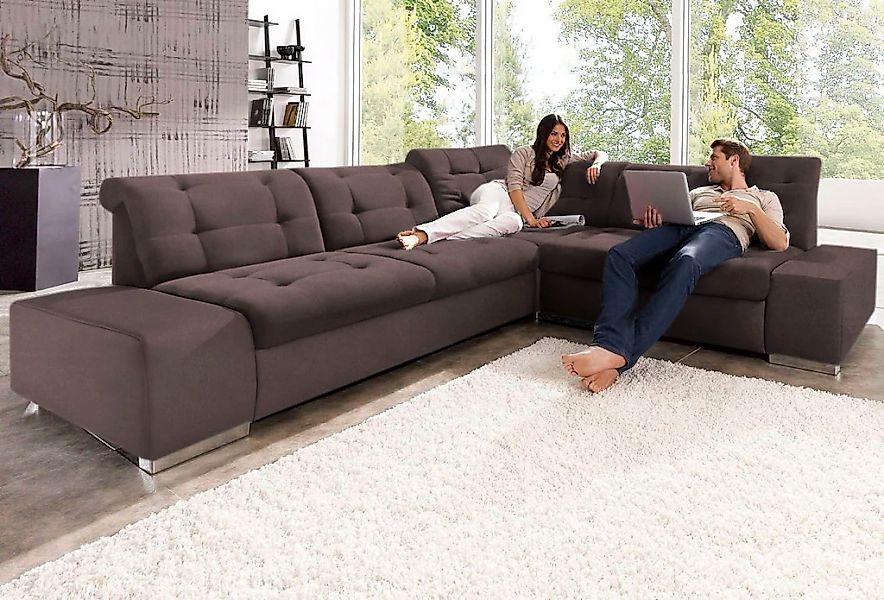 sit&more Ecksofa "Pale L-Form" inklusive Kopfteilverstellung, wahlweise mit günstig online kaufen