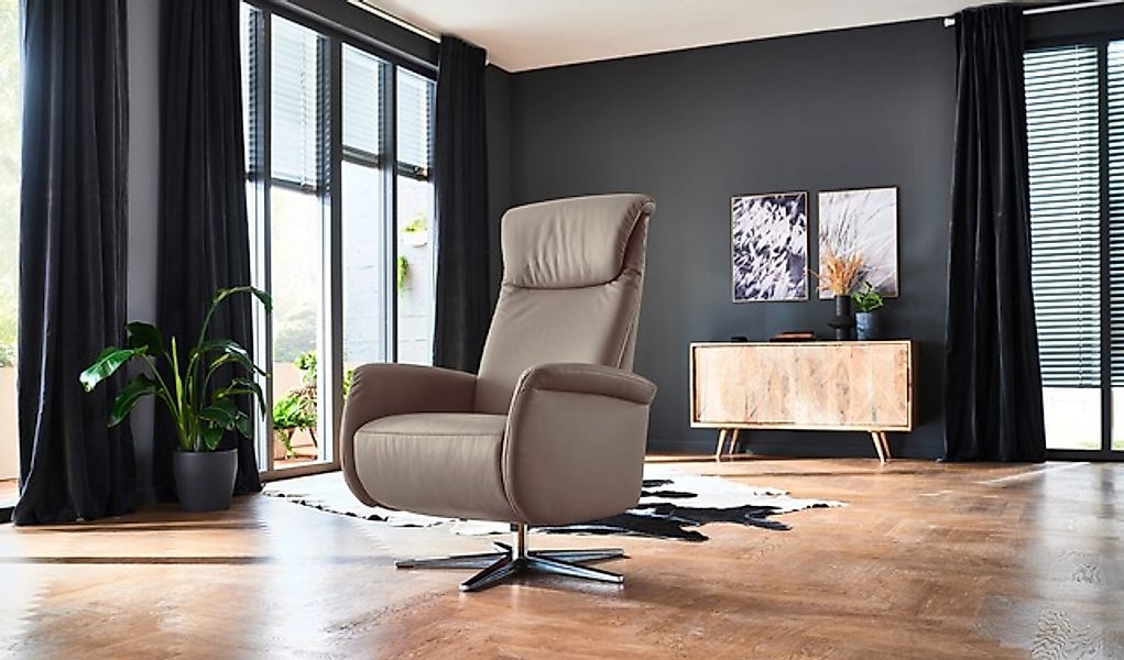 PLACES OF STYLE Relaxsessel »Cartore Chromfuß, mit manueller oder motorisch günstig online kaufen