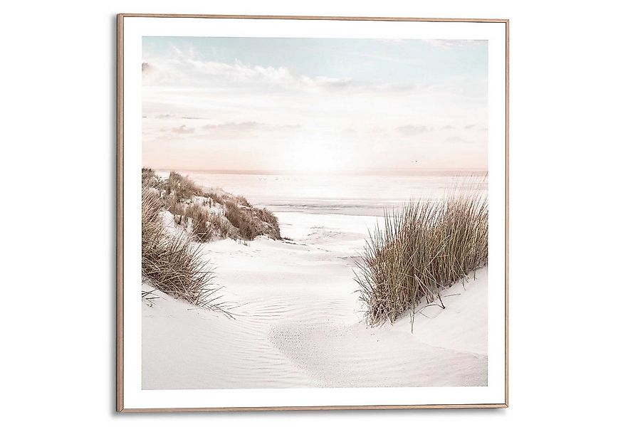 Reinders! Poster Strand Horizon, Wohnzimmer - Dünen - Sonne - Sommer - Beig günstig online kaufen