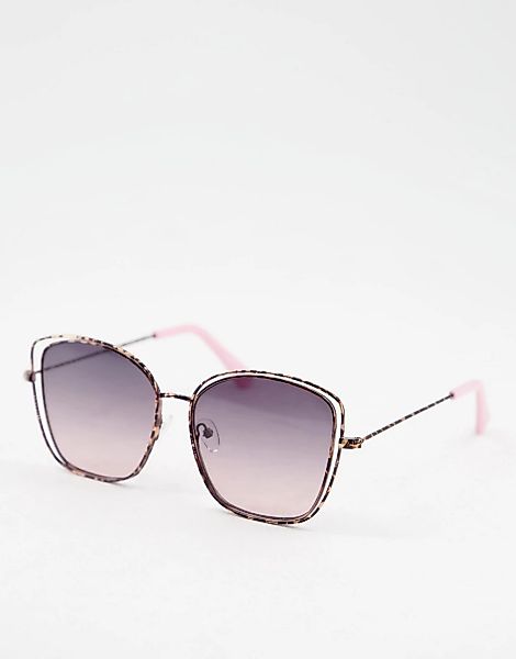 Skinnydip – Gigi – Quadratische Sonnenbrille-Braun günstig online kaufen
