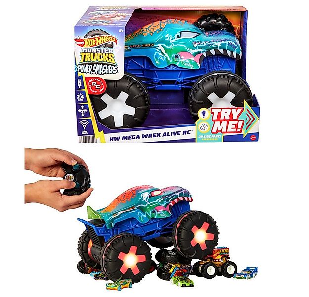 Mattel® Spielzeug-Monstertruck Hot Wheels Monster Trucks R/C Mega Wrex 1:15 günstig online kaufen