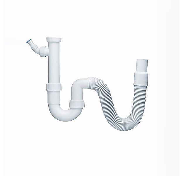 Haas Otto Siphon Spülensiphon Ablaufgarnitur 1 1/2 Zoll DN40 DN50 flexibler günstig online kaufen