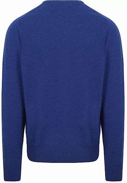 William Lockie V-Auschnitt Pullover Lammwolle Royal Blue - Größe 3XL günstig online kaufen