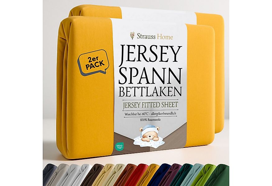 Strauss Home Spannbettlaken Premium, Gummizug: Rundumgummi, 150gr/m2 Premiu günstig online kaufen