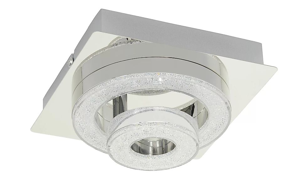 Paul Neuhaus LED-Deckenleuchte, 2-flammig, Kristall-optik - silber - 17 cm günstig online kaufen