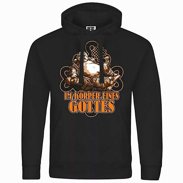 deinshirt Kapuzenpullover Herren Kapuzenpullover Im Körper eines Gottes Mit günstig online kaufen