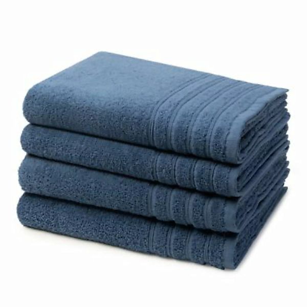 wewofashion® 4 X Handtuch - im Set AIDA Handtücher blau günstig online kaufen