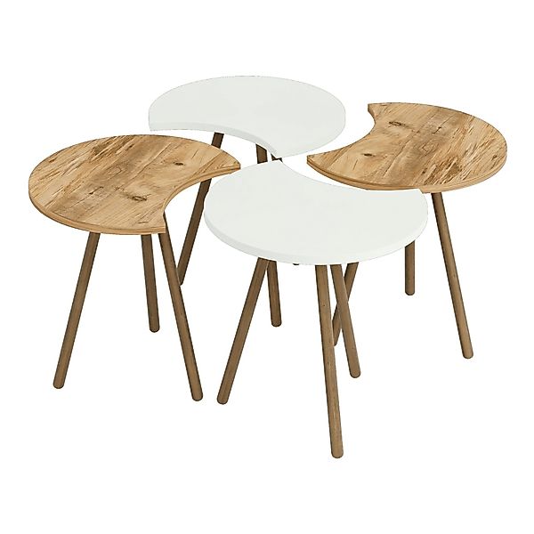 en.casa Couchtisch, Højer Beistelltisch Set 4-tlg. günstig online kaufen