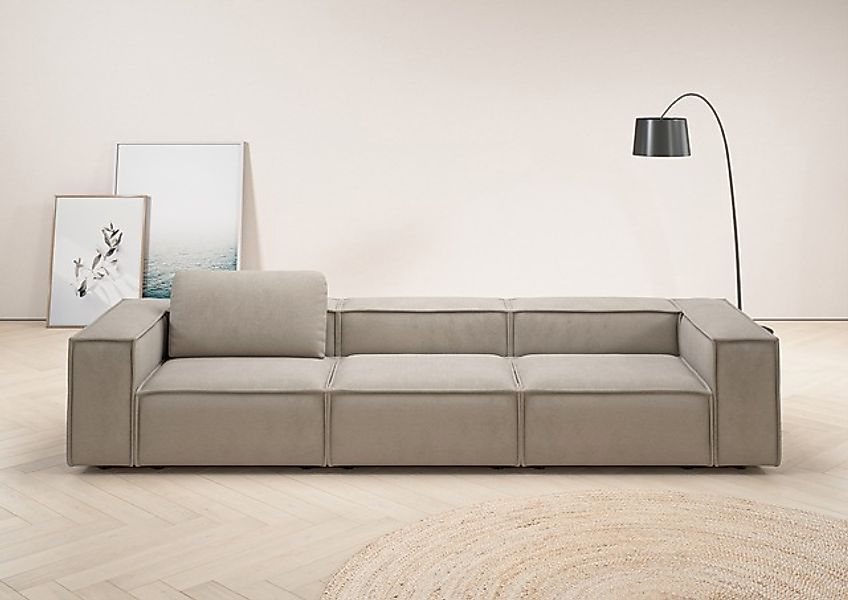 Home affaire 3,5-Sitzer »Watertown, modernes Big-Sofa XXL, 336 cm Breite, a günstig online kaufen