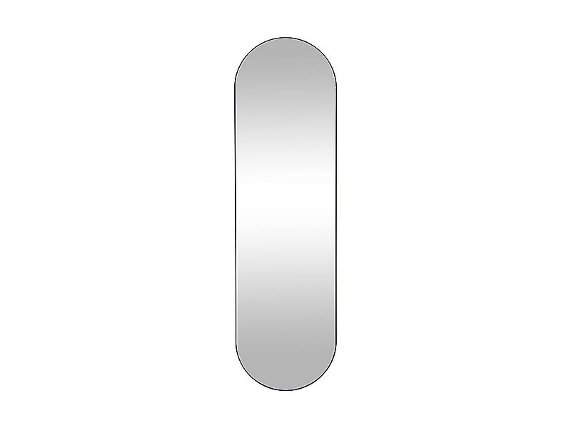 Wandspiegel oval - Metall - 40 x 140 cm - Schwarz - ONIKAL günstig online kaufen