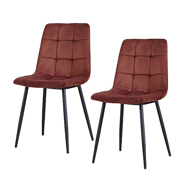 HTI-Living Esszimmerstuhl Stuhl Mesa Velvet Braun günstig online kaufen