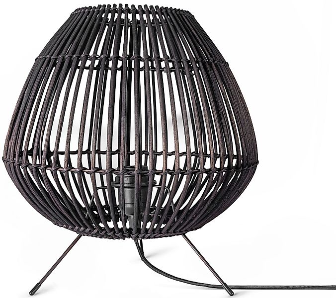 Paco Home Tischleuchte »PIRU«, Leuchtmittel E27   ohne Leuchtmittel, Rattan günstig online kaufen