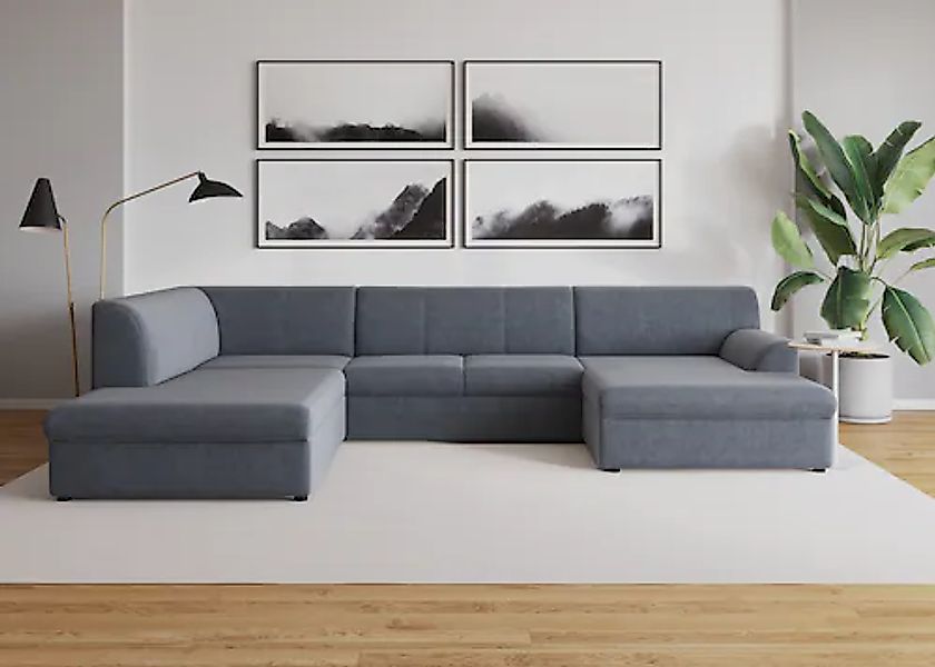 DOMO collection Wohnlandschaft "Topper, elegant und zeitlos, komfortabel, U günstig online kaufen