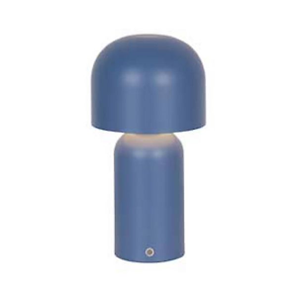 LED-Akku-Tischlampe Niko, blau, Höhe 26 cm, Metall, Dimmer günstig online kaufen