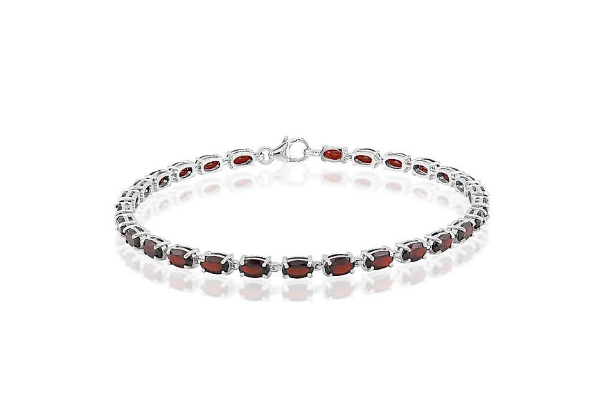 Cavill Silberarmband Cavill Granat Armband 925er Silber, 28 rote Granate, 7 günstig online kaufen