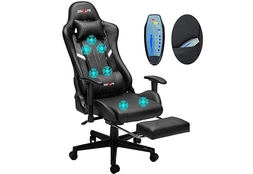 Douxlife Gaming-Stuhl (Ergonomischer Gaming Sessel mit Massagefunktion), 5 günstig online kaufen