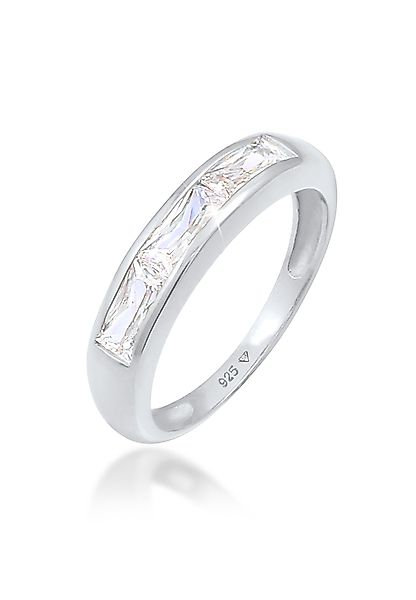 Elli Fingerring Zirkonia Funkelnd Rechteck 925 günstig online kaufen
