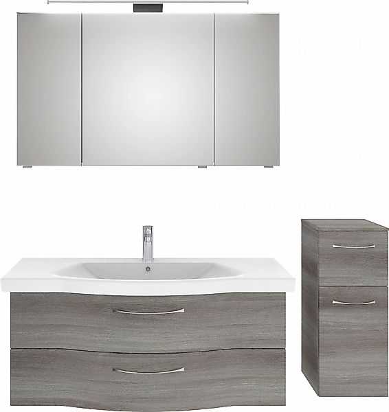 Saphir Badmöbel-Set "6005 Sprint 3-teilig, Keramik-Waschtisch mit LED-Spieg günstig online kaufen