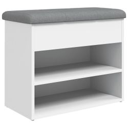 vidaXL Sitzbank Schuhbank Weiß 62 x günstig online kaufen