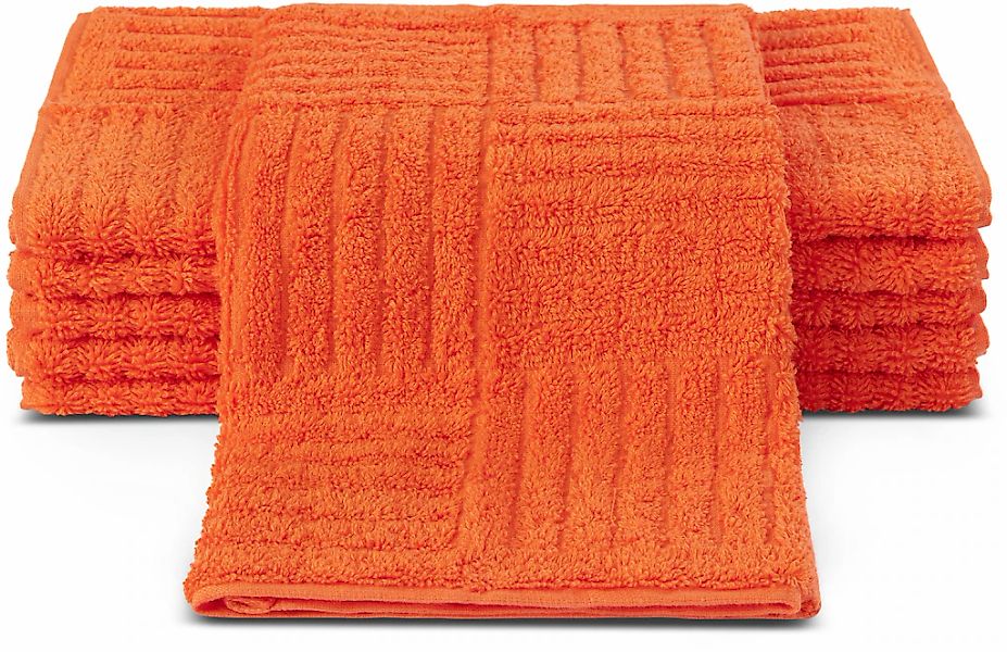 ROSS Gästehandtücher "CARRE" 100% Baumwolle, Rippenstruktur, große Farbausw günstig online kaufen