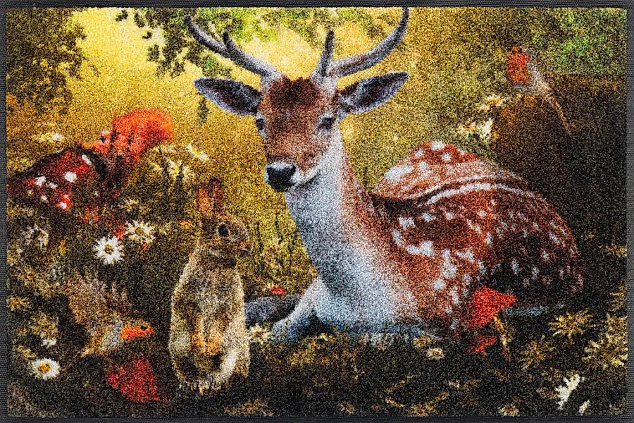 wash+dry by Kleen-Tex Fußmatte "Forest Whisper" rechteckig 7 mm Höhe günstig online kaufen