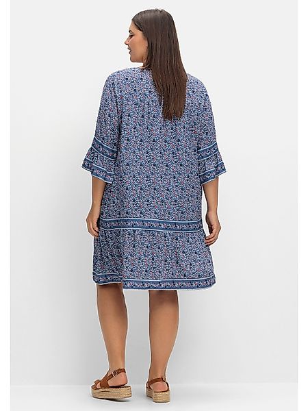 Sheego Sommerkleid "Große Größen", mit Blumen-Alloverprint günstig online kaufen