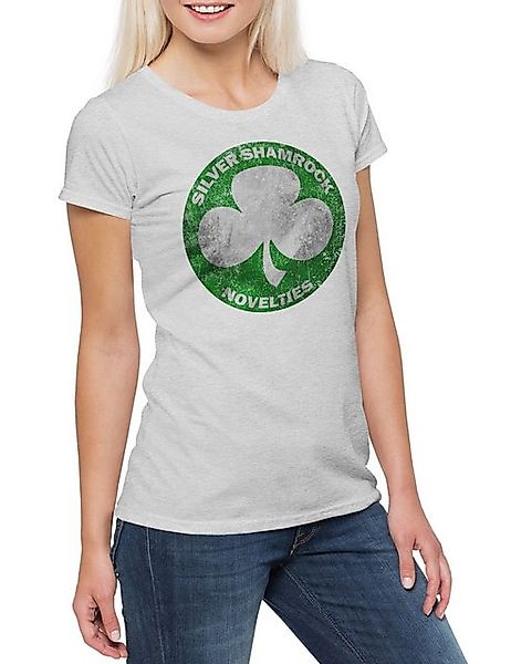 Urban Backwoods Print-Shirt Silver Shamrock Novelties Damen T-Shirt Road Si günstig online kaufen