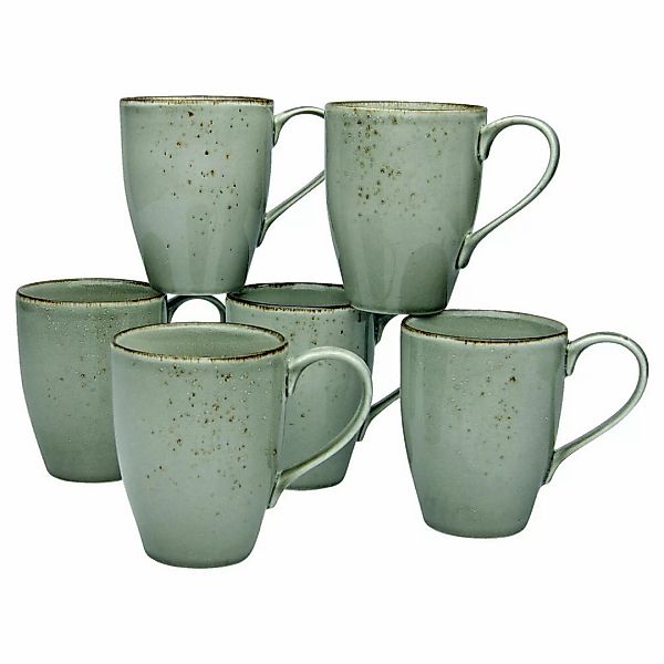 CreaTable Kaffeebecher NATURE COLLECTION sand Steinzeug günstig online kaufen