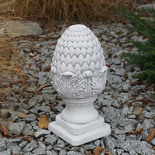 gartendekoparadies.de Gartenfigur Pinienzapfen Steinfigur Zirbelnuss, H. 32 günstig online kaufen