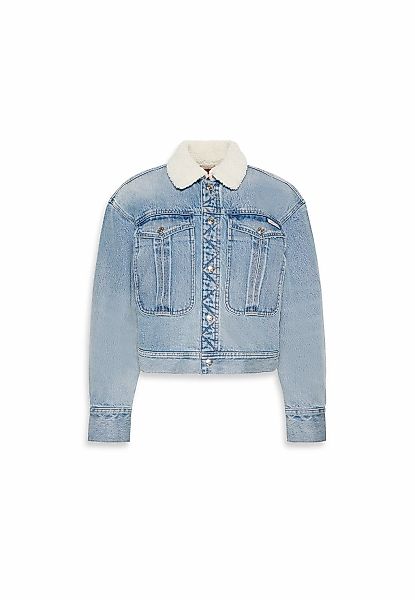 Calvin Klein Jeans Jeansjacke "SHERPA WOOL DENIM JACKET" ohne Kapuze Mit Ru günstig online kaufen