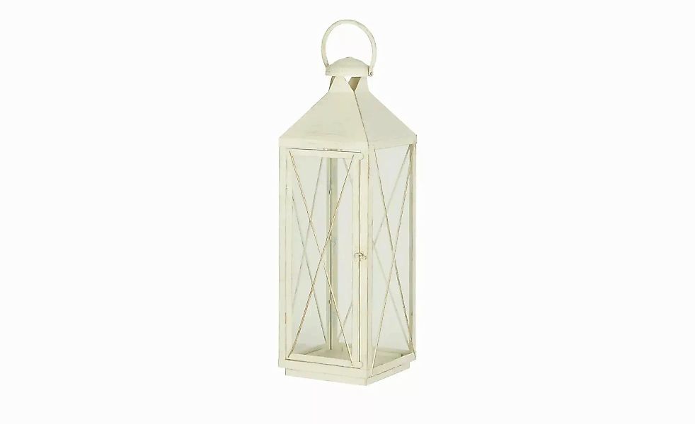 Laterne   ¦ creme ¦ Metall,Glas ¦ Maße (cm): B: 24,7 H: 75 T: 24.7 Accessoi günstig online kaufen