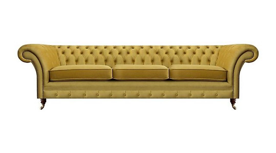 Xlmoebel 3-Sitzer Modernes gelbes Luxus-Sofa mit drei Sitzen von Chesterfie günstig online kaufen