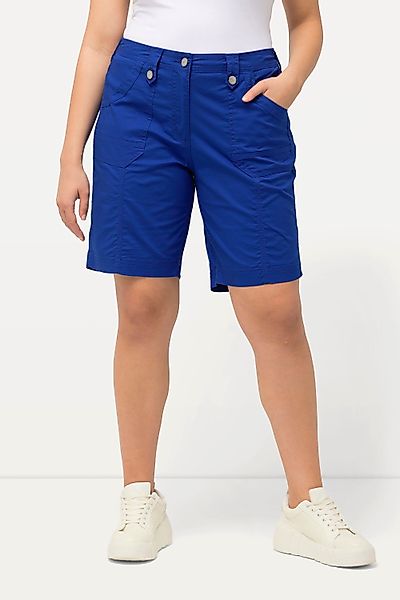 Ulla Popken Funktionshose Cargo-Bermuda Komfortbund 4-Pocket-Schnitt günstig online kaufen