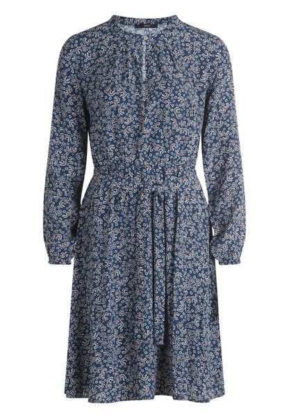 Zero Druckkleid Damen Crepè-Kleid mit Bindegürtel günstig online kaufen