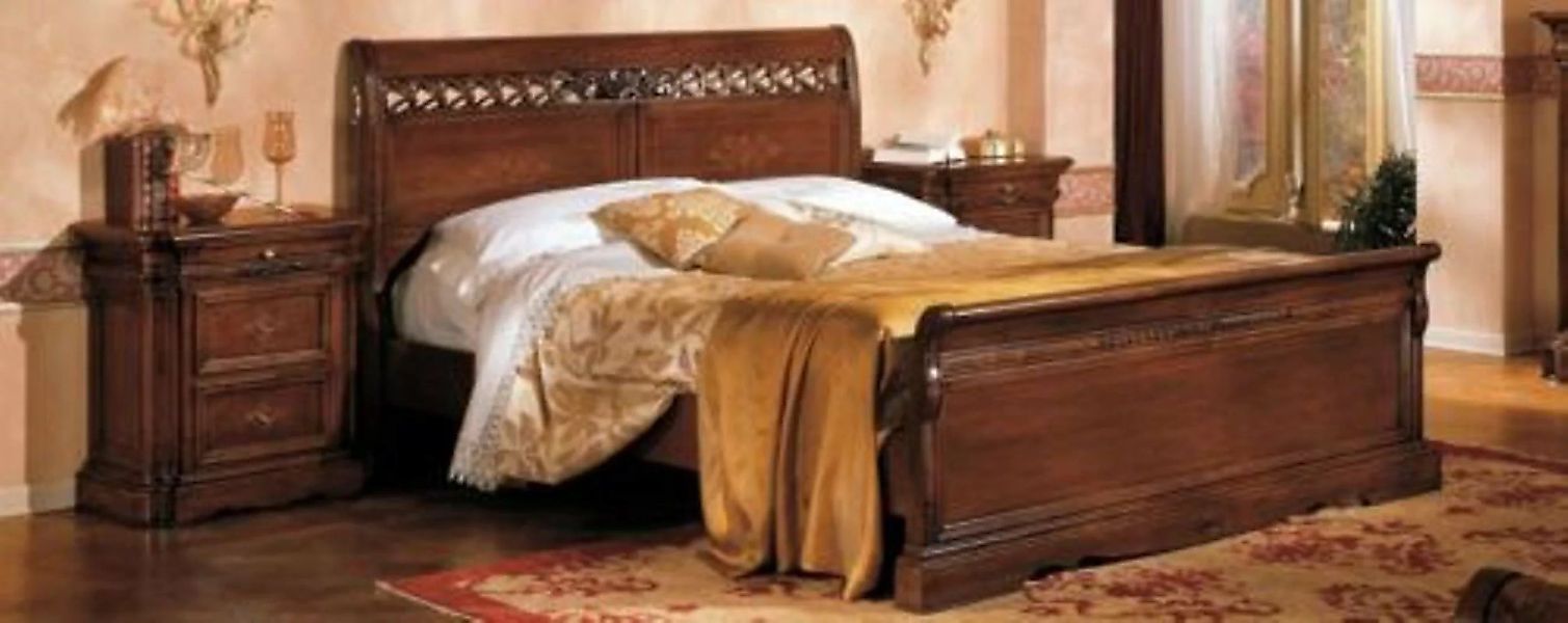 JVmoebel Holzbett Doppelbett Schlafzimmer Möbel Design Bett Möbel Vaccari c günstig online kaufen