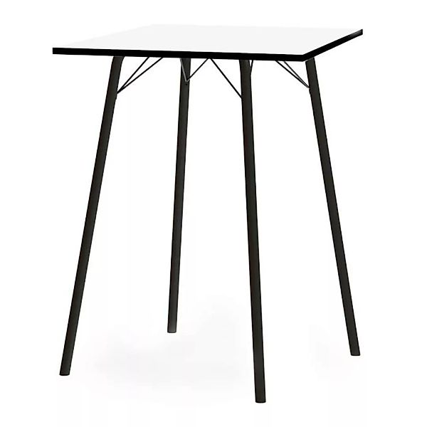 Küchenbartisch in Schwarz und Weiß 80 cm breit günstig online kaufen